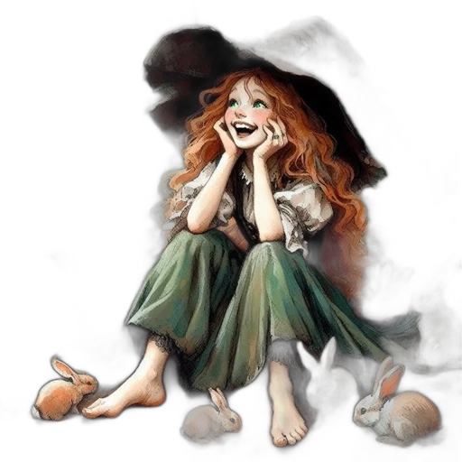 dress, hat, fantasy art, concept art transparent PNG cut-out