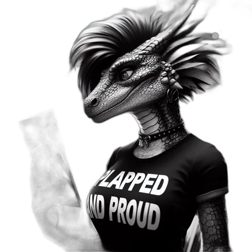dragon, animal, creature, dress transparent PNG cut-out