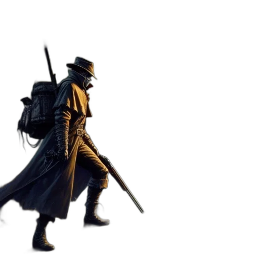 hat, staff, sword, weapon transparent PNG cut-out