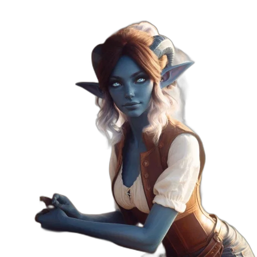 staff, face, dress, fantasy art transparent PNG cut-out