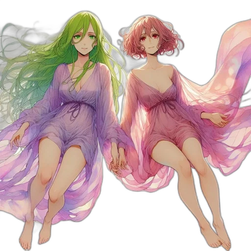 dress, watercolor, concept art, fantasy art transparent PNG cut-out