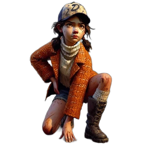 hat, jacket, weapon, face transparent PNG cut-out