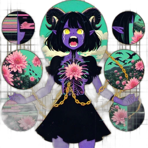 mask, creature, staff, jewelry transparent PNG cut-out