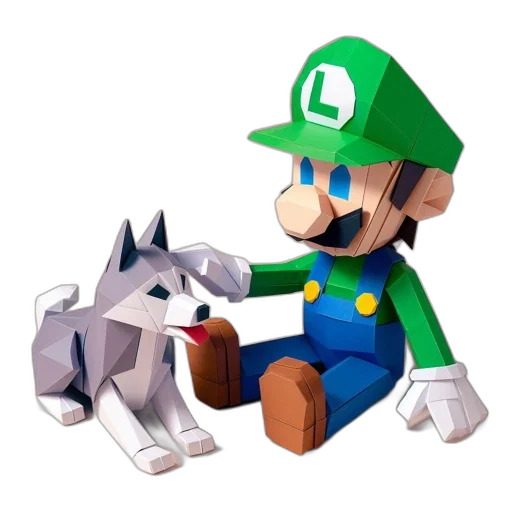 animal, creature, pixel art, 3d render transparent PNG cut-out
