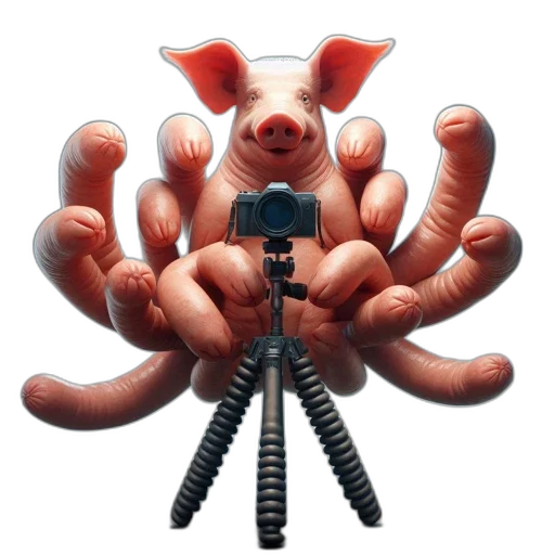 weapon, staff, animal, robot transparent PNG cut-out