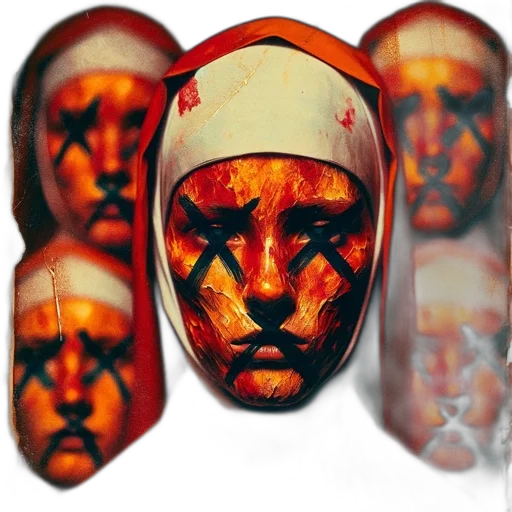 mask, photorealistic, 3d render, group transparent PNG cut-out