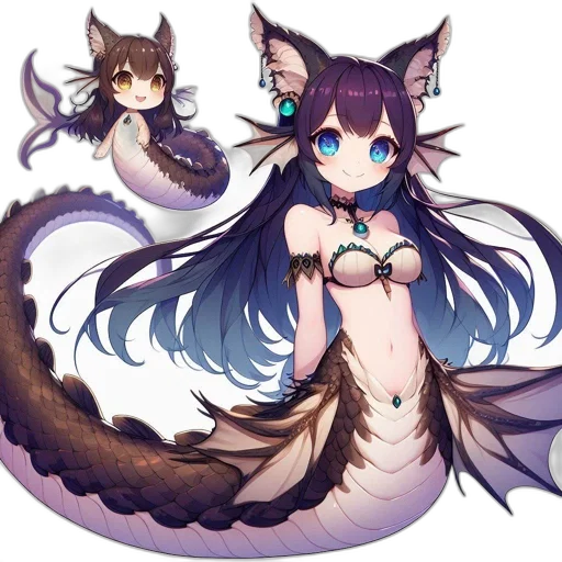 dragon, creature, animal, staff transparent PNG cut-out