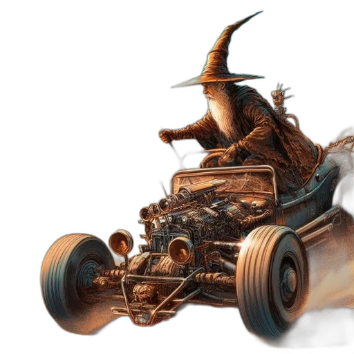 car, dragon, creature, concept art transparent PNG cut-out