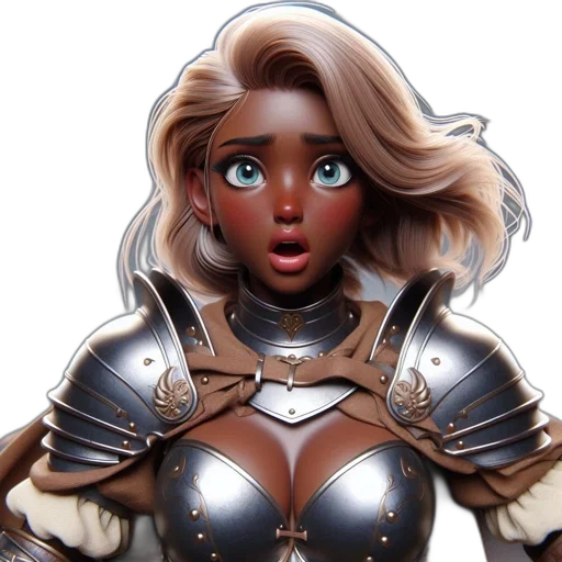 face, fantasy art, concept art, 3d render transparent PNG cut-out