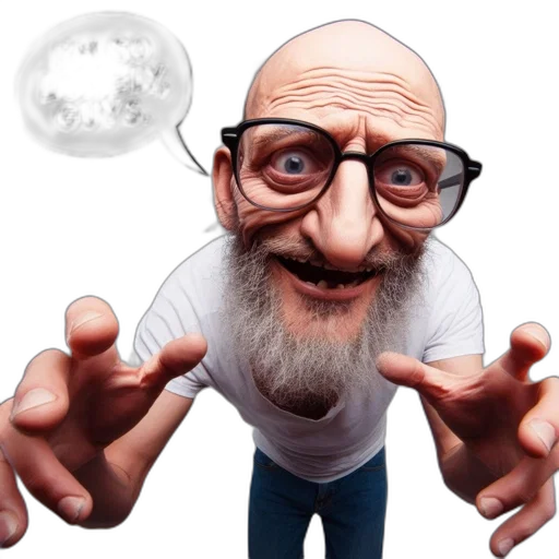 face, staff, 3d render, photorealistic transparent PNG cut-out