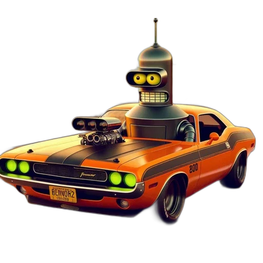 car, robot, weapon, concept art transparent PNG cut-out