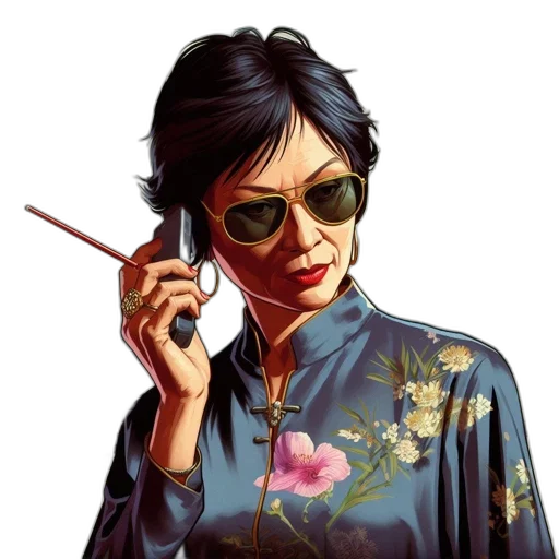 staff, jewelry, jacket, weapon transparent PNG cut-out