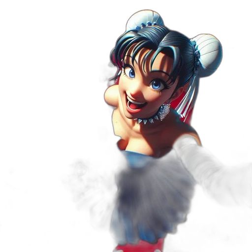 dress, concept art, 3d render, anime transparent PNG cut-out