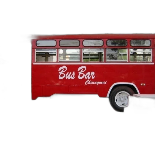 red, double-decker, bus, words transparent PNG cut-out