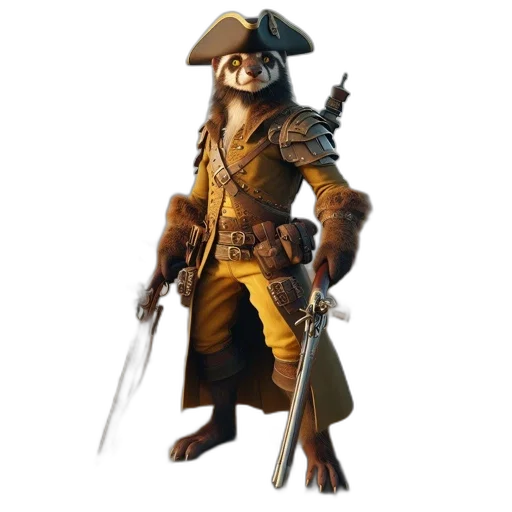 staff, jacket, animal, mask transparent PNG cut-out