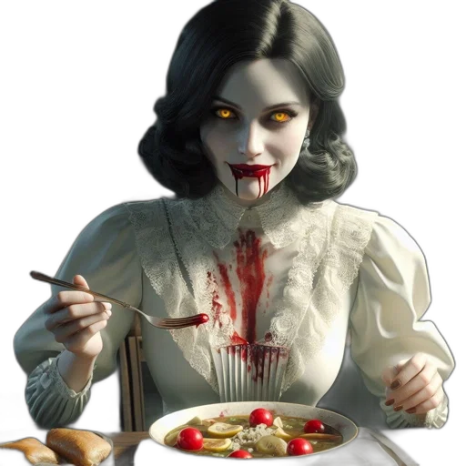 food, concept art, comic book art, photorealistic transparent PNG cut-out