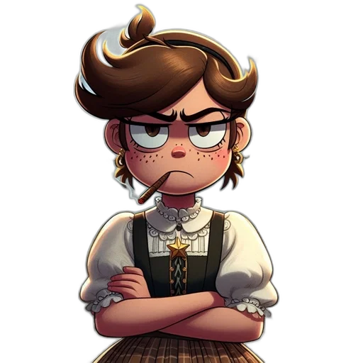 staff, face, dress, pixel art transparent PNG cut-out