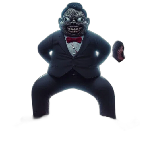 creature, mask, staff, robot transparent PNG cut-out