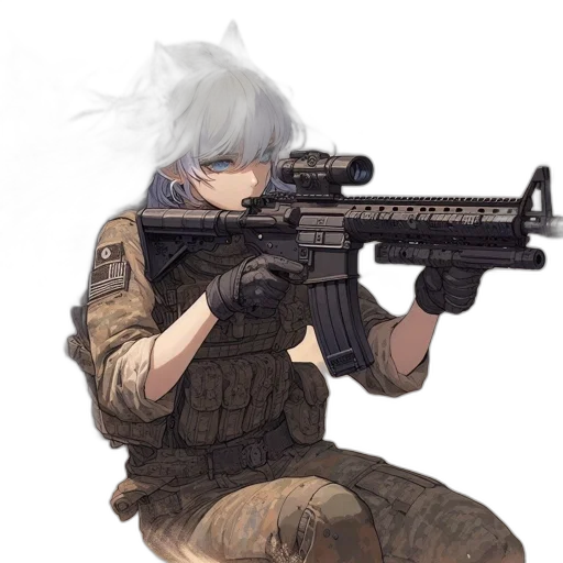weapon, animal, face, staff transparent PNG cut-out