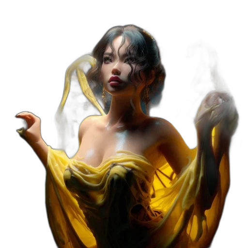 dress, face, mask, fantasy art transparent PNG cut-out