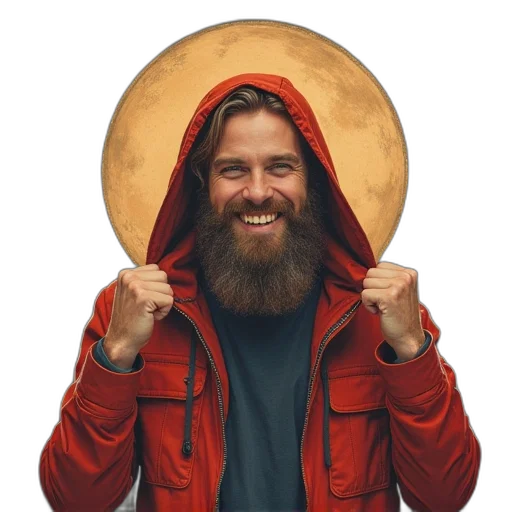 jacket, staff, face, mask transparent PNG cut-out