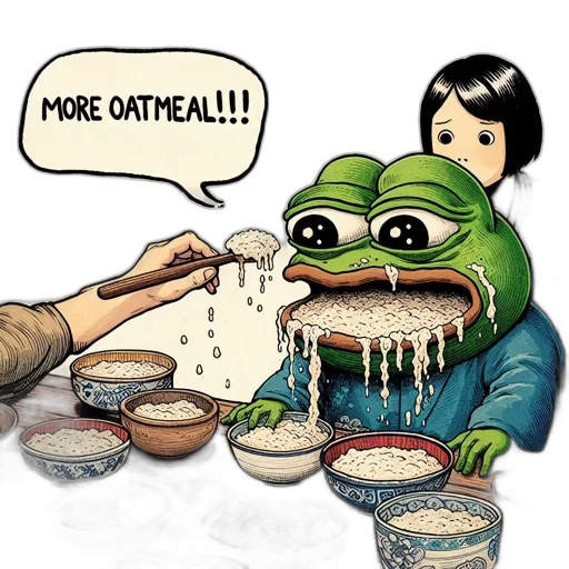 food, frog, human-like, face transparent PNG cut-out