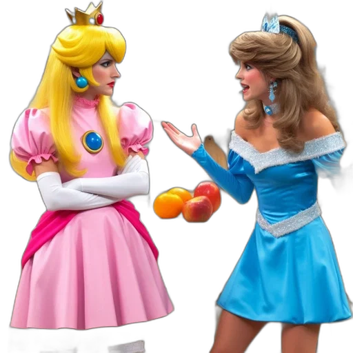 dress, crown, concept art, 3d render transparent PNG cut-out