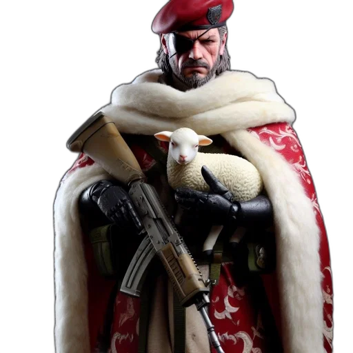 weapon, jacket, sword, hat transparent PNG cut-out