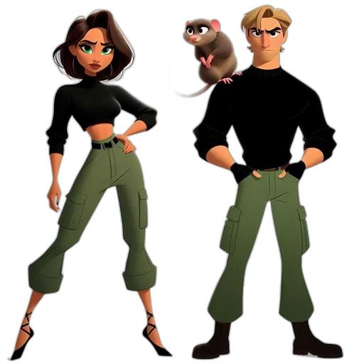 concept art, cartoon, 3d render, earth tones transparent PNG cut-out