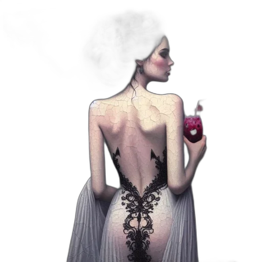 dress, bottle, concept art, fantasy art transparent PNG cut-out
