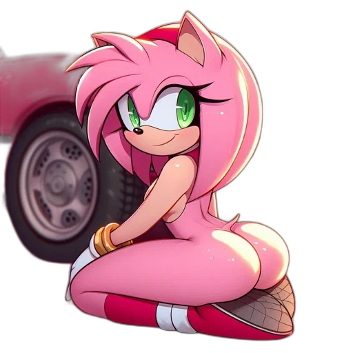 car, cartoon, anime, pixel art transparent PNG cut-out