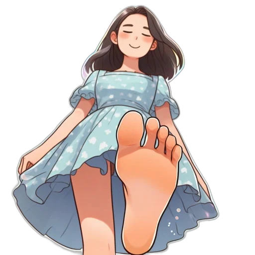 dress, shoes, creature, watercolor transparent PNG cut-out