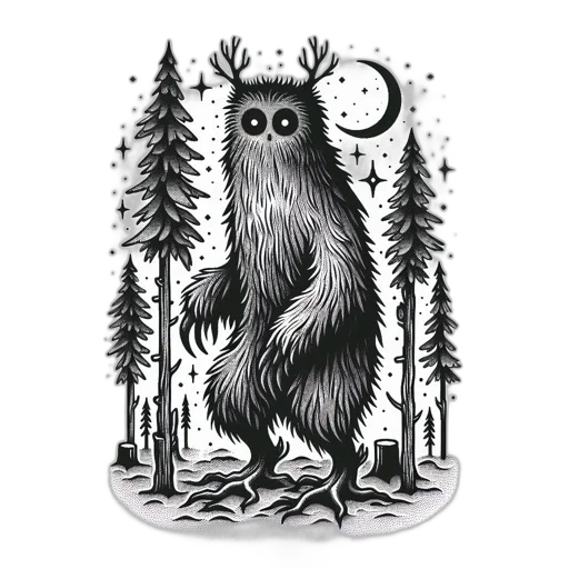 creature, animal, staff, jacket transparent PNG cut-out