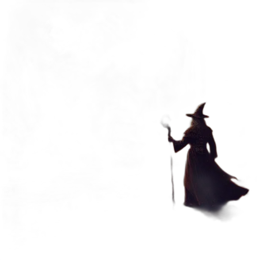 staff, hat, sword, dragon transparent PNG cut-out