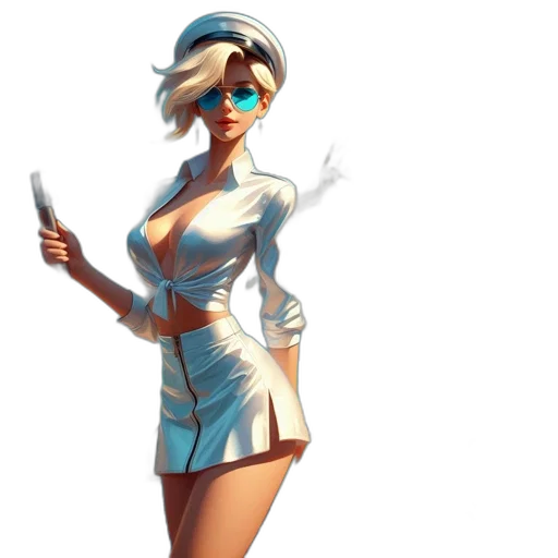 dress, staff, weapon, concept art transparent PNG cut-out
