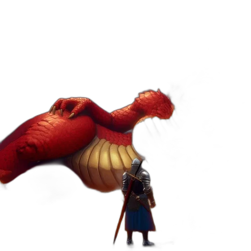 dragon, umbrella, creature, animal transparent PNG cut-out
