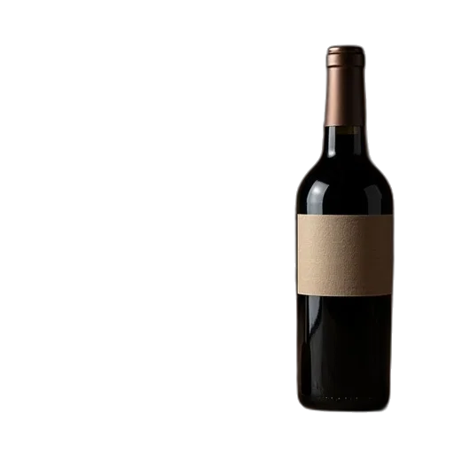 bottle, 3d render, wine, cork transparent PNG cut-out