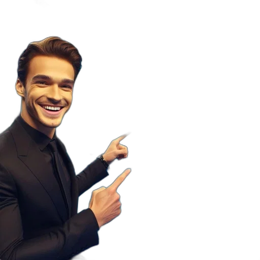 jacket, staff, face, hair transparent PNG cut-out
