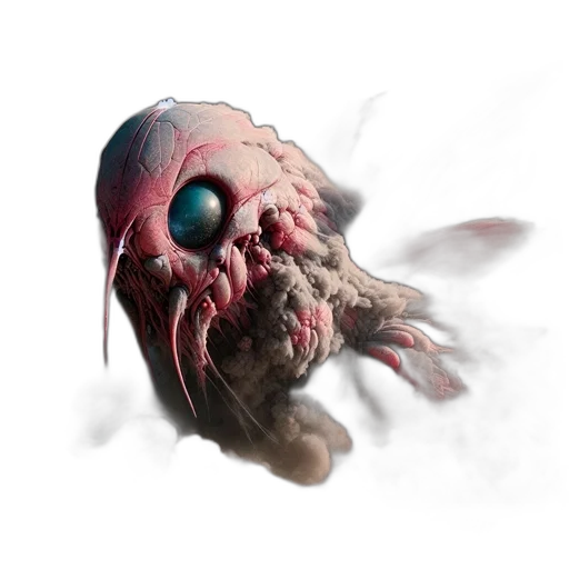 creature, mask, face, staff transparent PNG cut-out