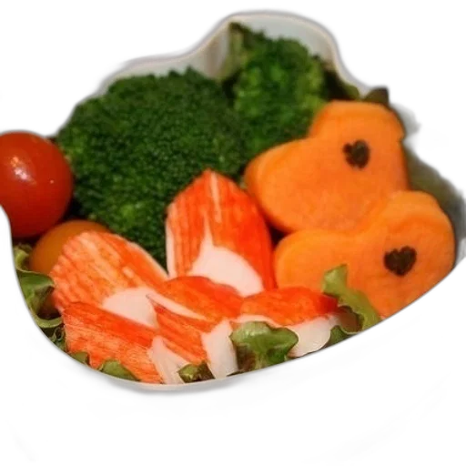 food, photorealistic, 3d render, heart-shaped transparent PNG cut-out