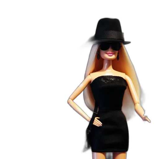 dress, hat, 3d render, cartoon transparent PNG cut-out