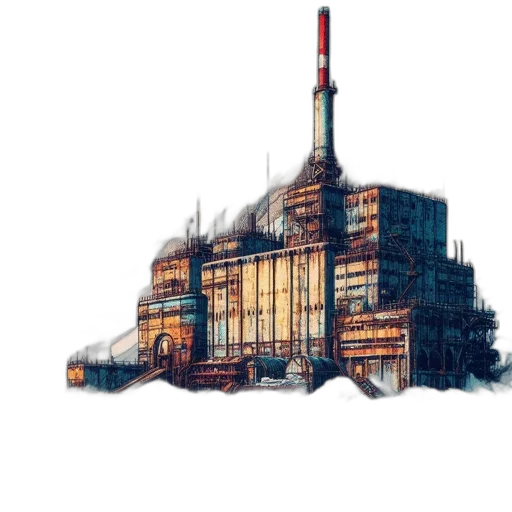 building, robot, weapon, staff transparent PNG cut-out