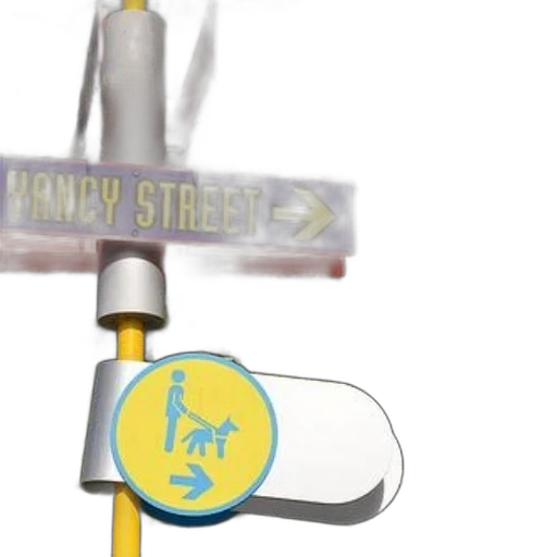 3d render, concept art, city street, street transparent PNG cut-out