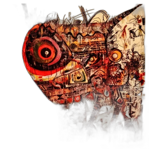 mask, concept art, fantasy art, comic book art transparent PNG cut-out
