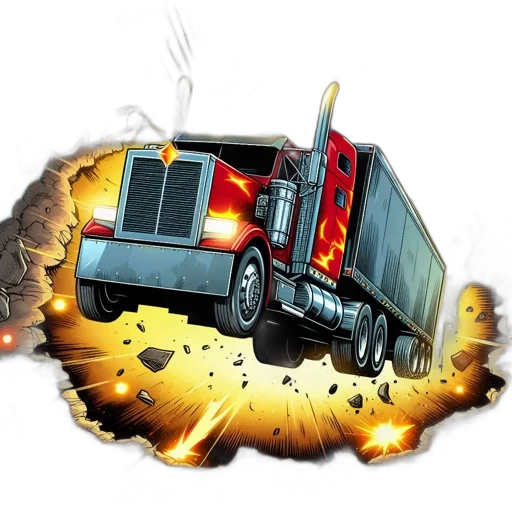car, concept art, photorealistic, comic book art transparent PNG cut-out