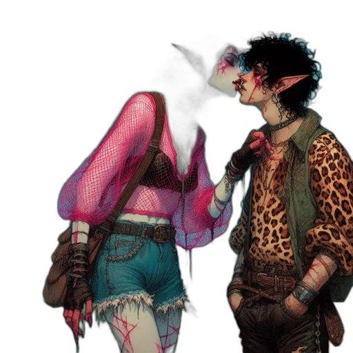 jacket, concept art, comic book art, cyberpunk transparent PNG cut-out