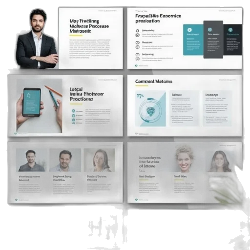 monochrome, business, plan, powerpoint transparent PNG cut-out