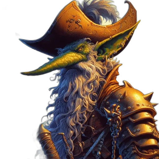 hat, dragon, staff, sword transparent PNG cut-out