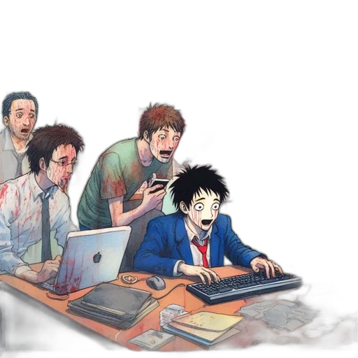 staff, concept art, comic book art, anime transparent PNG cut-out