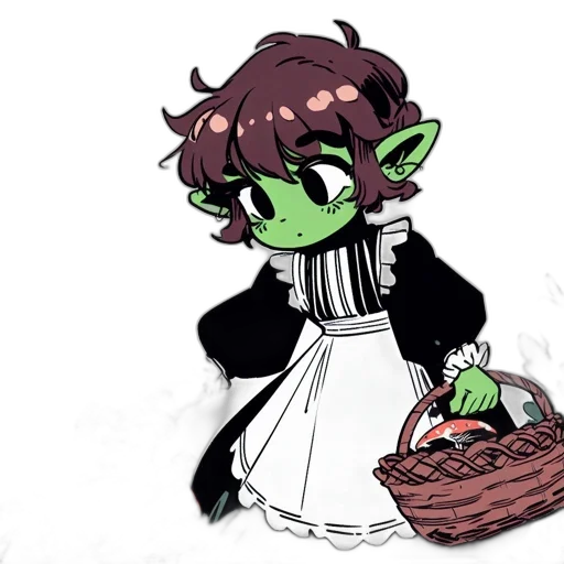 creature, staff, food, dress transparent PNG cut-out